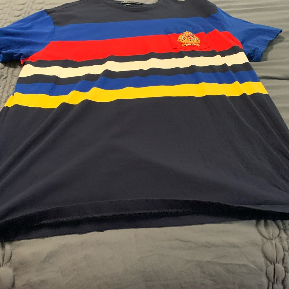 Multicolored Ralph Lauren tee shirt.